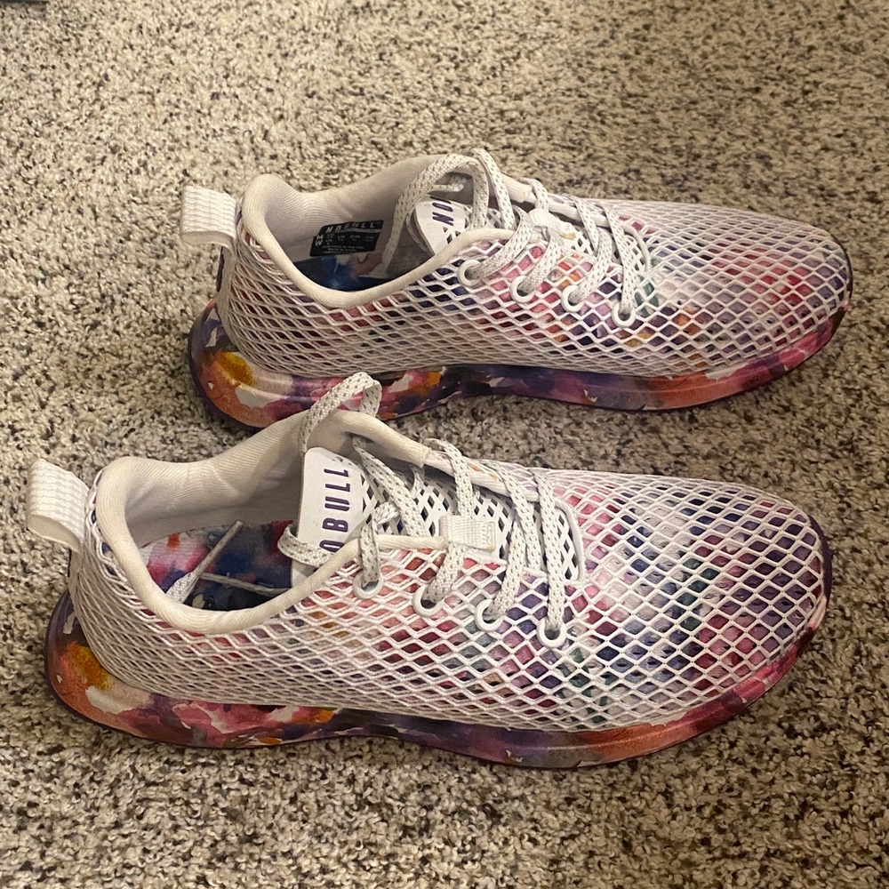Nobull Floral Watercolor Mesh Runner Size 8